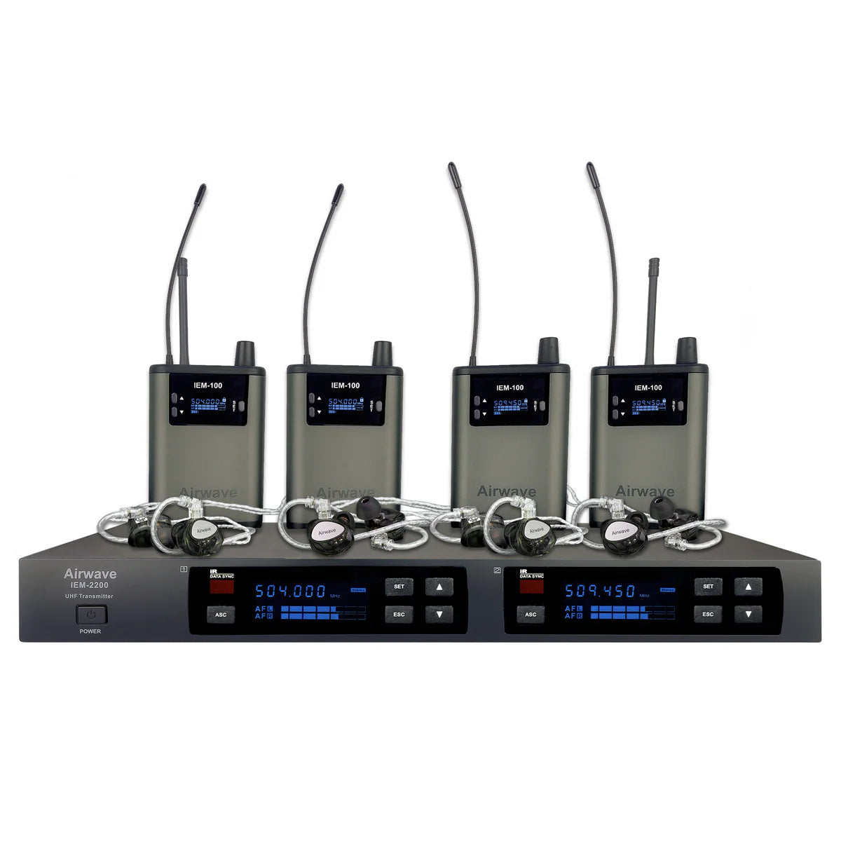 In Ear Monitor - Airwave Technologies - IEM 2200 Quad System – Musicity.com